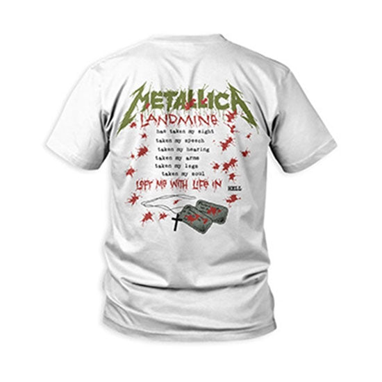 T-Shirt - Metallica - One Landmine - White - Back