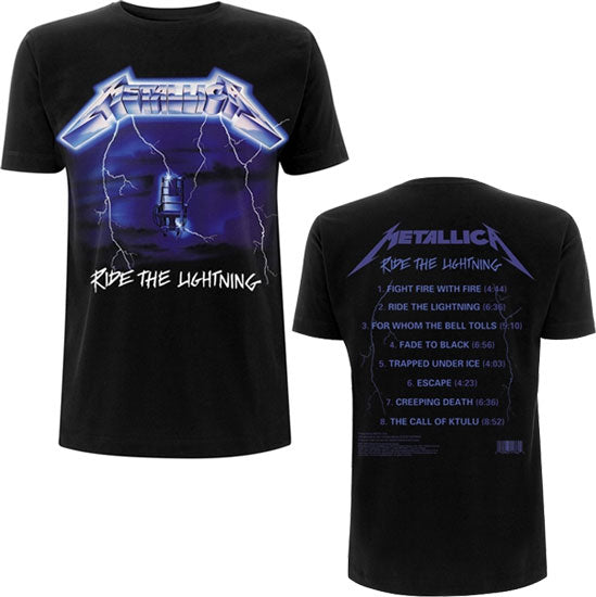 T-Shirt - Metallica - Ride The Lightning - Tracks