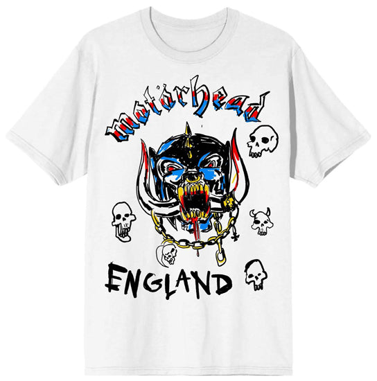 T-Shirt - Motorhead - Doodle - White