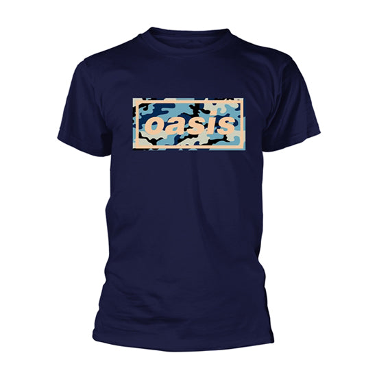 T-Shirt - Oasis - Camo Logo - Navy