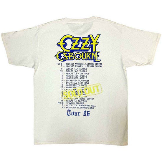 T-Shirt - Ozzy Osbourne - The Ultimate Sin Tour '86 - Natural - Back