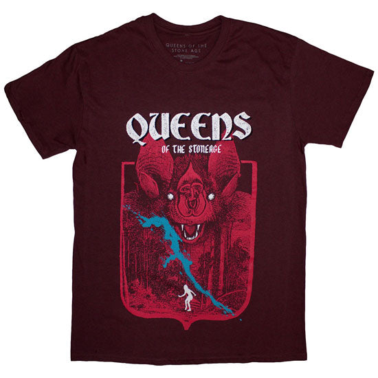 T-Shirt - Queens of the Stone Age - Bat - Maroon