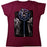 T-Shirt - Slipknot - Goat Logo Demon - Maroon - Lady - Back
