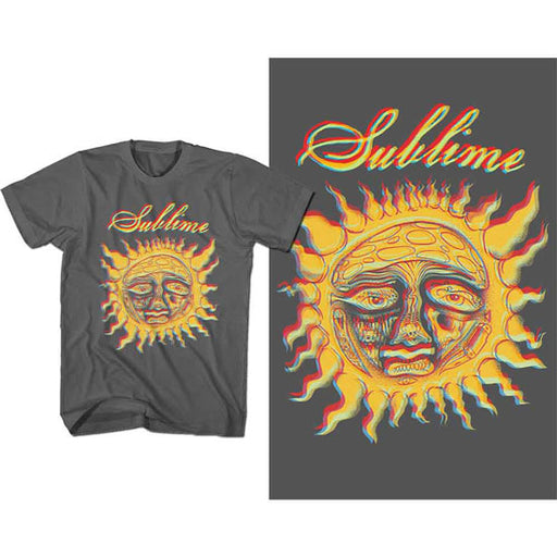 T-Shirt - Sublime - Yellow Sun - Grey