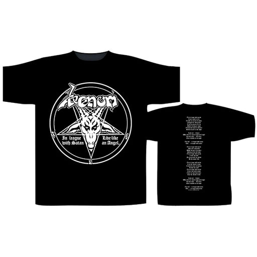 T-Shirt - Venom - In League With Satan