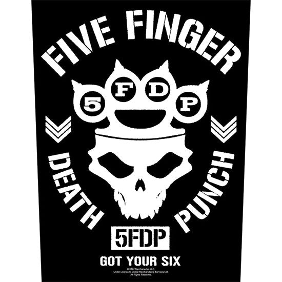 Back Patch - Five Finger Death Punch - Got Your Six