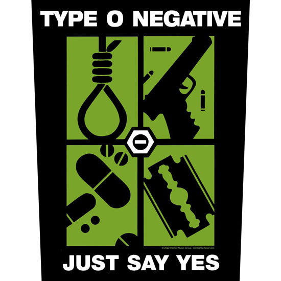 Back Patch - Type O Negative - Just Say Yes