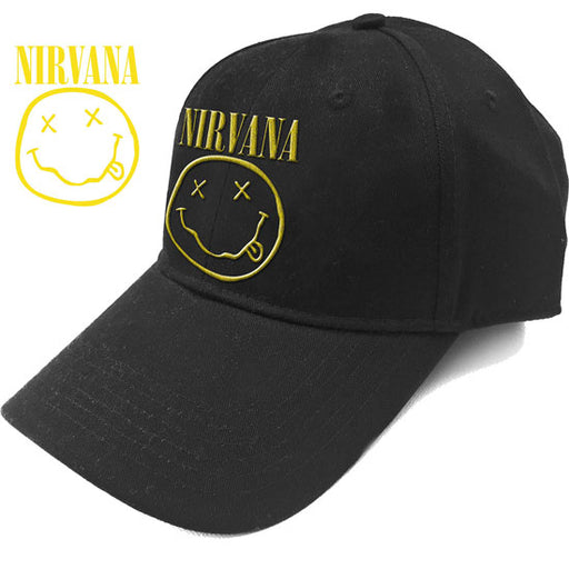 Baseball Hat - Nirvana - Logo & Happy Face