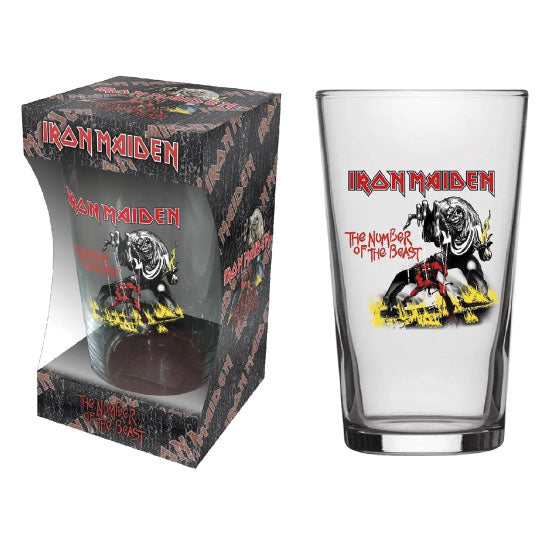 Beer Glass - Iron Maiden - Number of the Beast