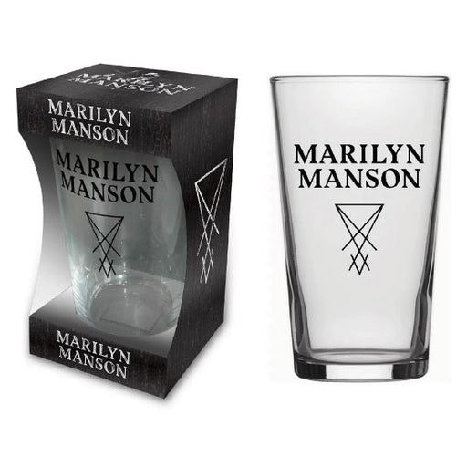 Beer Glass - Marilyn Manson - Logo