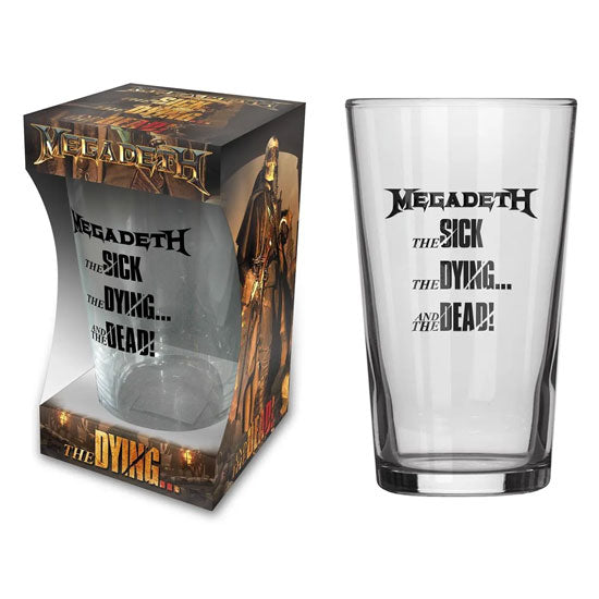 Beer Glass - Megadeth - The Sick The Dying... and the Dead!