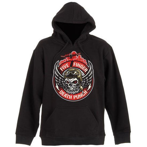 Hoodie - FFDP- Five Finger Death Punch - Bomber Patch - Pullover-Metalomania