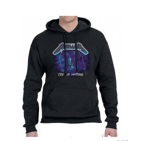 Hoodie - Metallica - Ride The Lightning - Front Print Only - Pullover