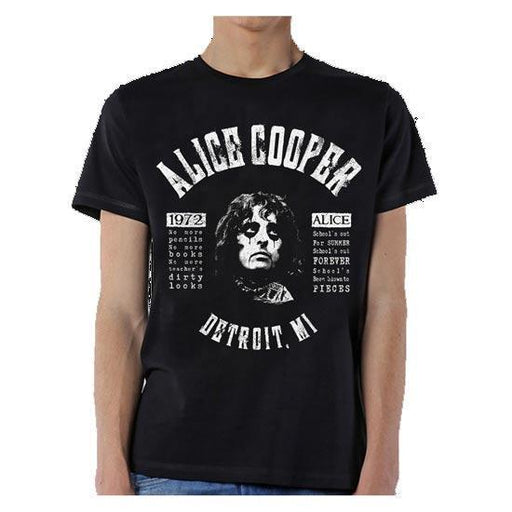 T-Shirt - Alice Cooper - School's Out Lyrics-Metalomania