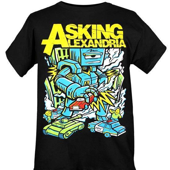 T-Shirt - Asking Alexandria - Killer Robot-Metalomania