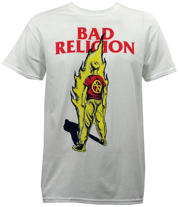 T-Shirt - Bad Religion - Boy on Fire - White-Metalomania