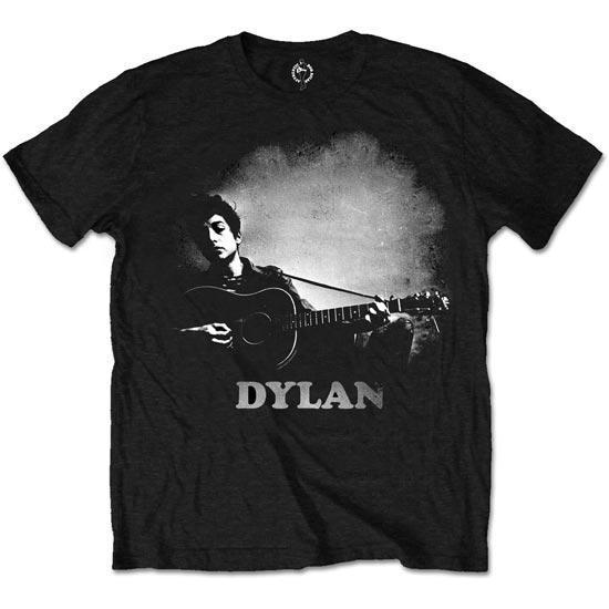 T-Shirt - Bob Dylan - Guitar & Logo-Metalomania