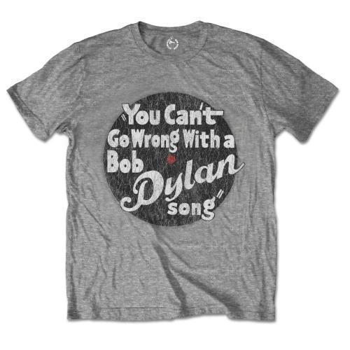 T-Shirt - Bob Dylan - You Can't Go Wrong - Grey-Metalomania