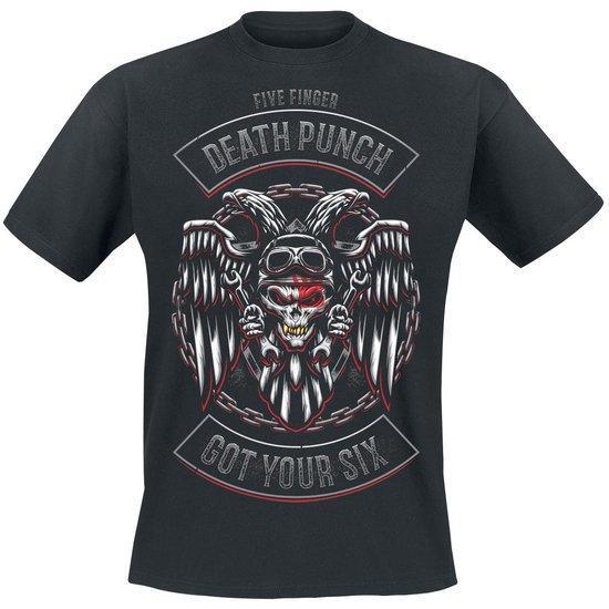 T-Shirt - Five Finger Death Punch - Biker Badge-Metalomania