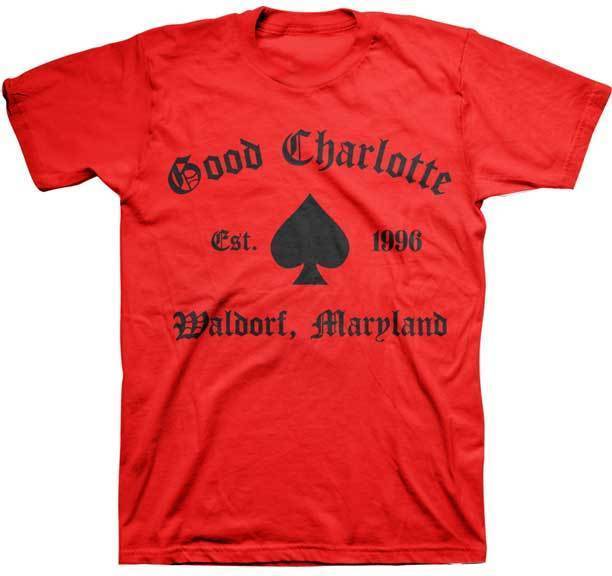 T-Shirt - Good Charlotte - Spade - Red-Metalomania