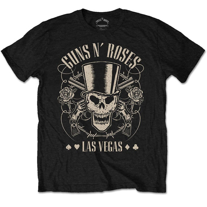 T-Shirt - Guns N Roses - Top Hat - Skull & Pistols-Metalomania