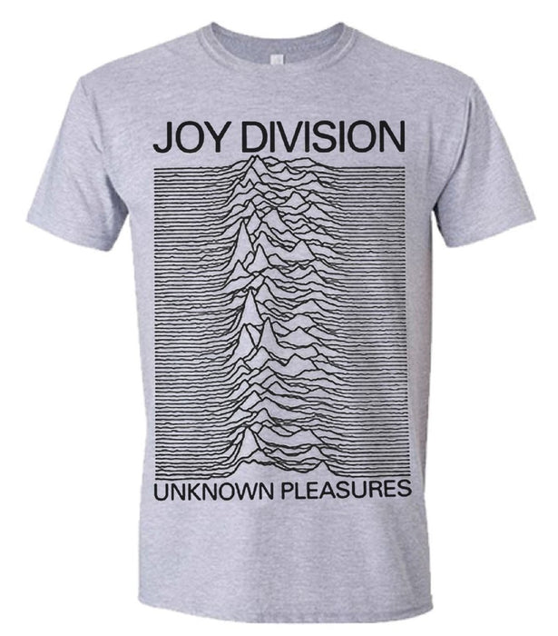 T-Shirt - Joy Division - Unknown Pleasures - GREY-Metalomania