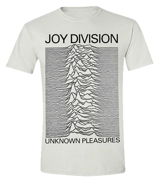 T-Shirt - Joy Division - Unknown Pleasures - White-Metalomania