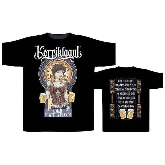 T-Shirt - Korpiklaani - A Man With A Plan-Metalomania
