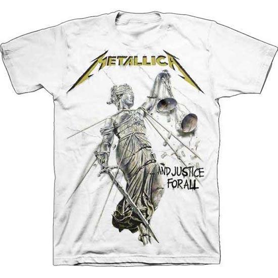 T-Shirt - Metallica - Justice (white)-Metalomania
