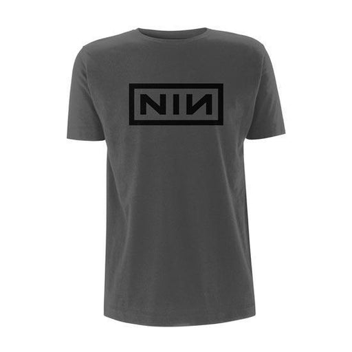 T-Shirt - Nine Inch Nails - Black Logo on Grey-Metalomania