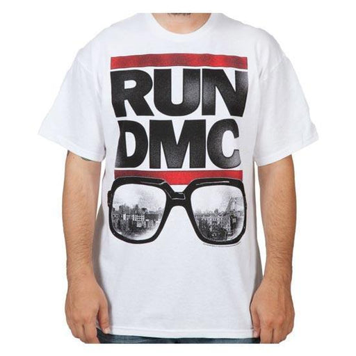 T-Shirt - Run DMC - Sunglasses - White-Metalomania