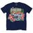 T-Shirt - The Beach Boys - Surfin USA Tropical - Navy-Metalomania