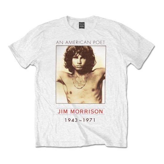 T-Shirt - The Doors - Jim Morrison - 1943-1971 - White-Metalomania