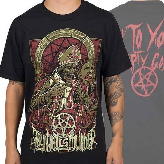 T-Shirt - Thy Art Is Murder - Evil Pope-Metalomania