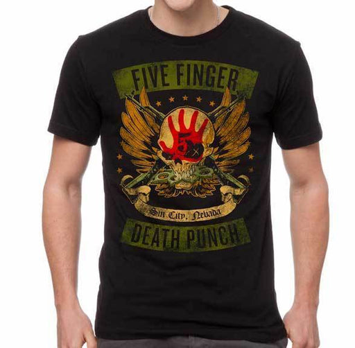 T-Shirt - Five Finger Death Punch - Locked And Loaded-Metalomania