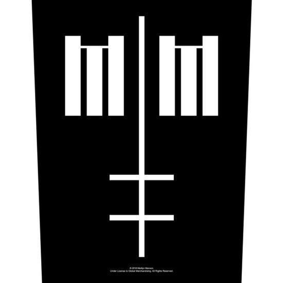 Back Patch - Marilyn Manson - Inverted Cross Logo-Metalomania