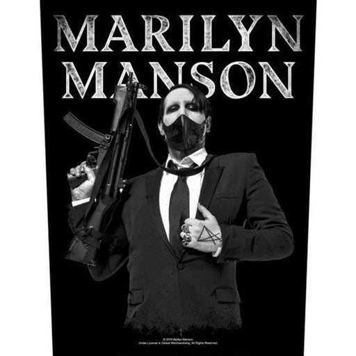 Back Patch - Marilyn Manson - Machine Gun-Metalomania