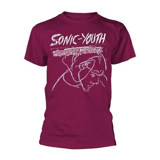T-Shirt - Sonic Youth - Confusion is Sex - Maroon