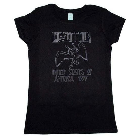 T-Shirt - Led Zeppelin - USA 1977 - Lady-Metalomania