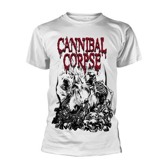 T-Shirt - Cannibal Corpse - Pile of Skulls - White-Metalomania
