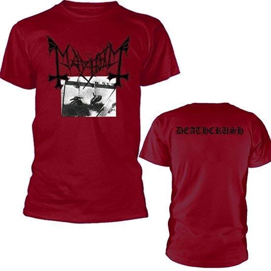 T-Shirt - Mayhem - Deathcrush - With Back - Dark Red