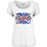 T-Shirt - Def Leppard - Union Jack - Lady - White-Metalomania