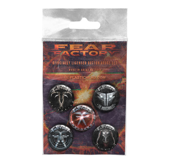 Button Badge Set - Fear Factory - Albums 2010-2021