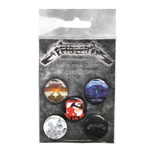 Button Badge Set - Metallica - Albums 1983-1991