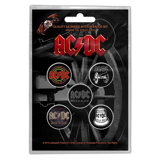 Button Badge Set - ACDC - For Those About To Rock