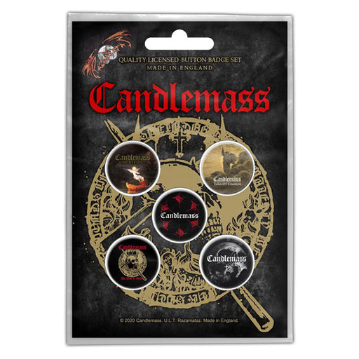 Button Badge Set - Candlemass - The Door To Doom