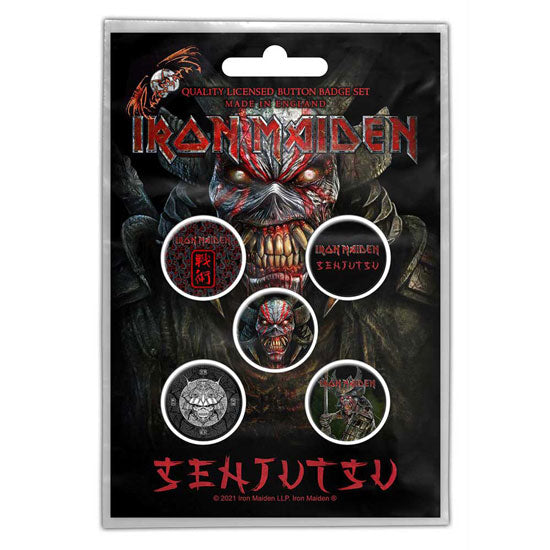 Button Badge Set - Iron Maiden - Senjutsu