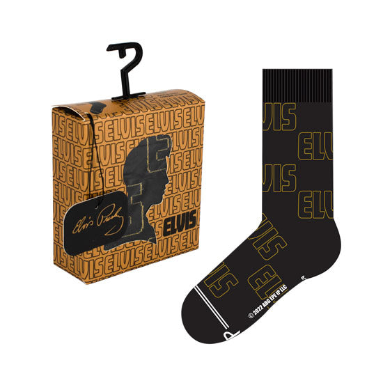 Crew Socks Gift Box - Elvis - Black