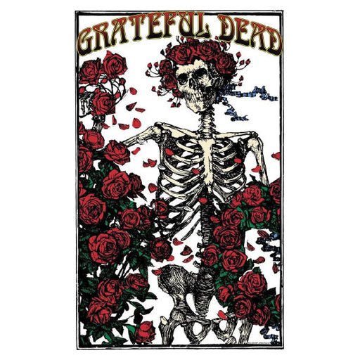 Deluxe Flag - Grateful Dead - Skeleton and Rose
