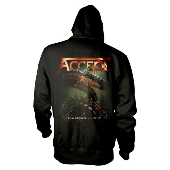 Hoodie - Accept - Too Mean To Die - Pullover - Back